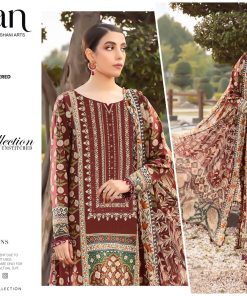 Rust Reverie – Dhanak Embroidered 3-Piece Suit