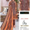 3-Piece Lawn Embroidered Suit with Chiffon Dupatta