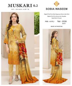 Golden Bloom – Doria Linen Embroidered 3-Piece Suit