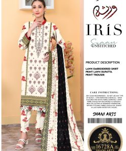 Luxury Lawn 3-Piece Suit With Lawn Dupatta