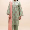 Premium Quality 3-Piece Printed Lawn Suit With Lawn Dupatta