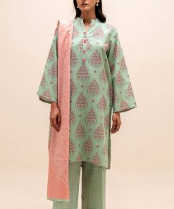 Premium Quality 3-Piece Printed Lawn Suit With Lawn Dupatta
