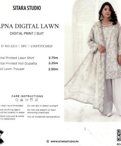 Sapna Digital Lawn Suit – 3 Piece Unstitched