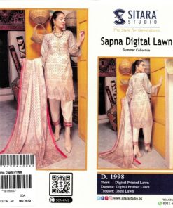 Sitara Sapna Digital Lawn – Summer Collection 3 Piece Unstitched Suit