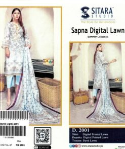 Sitara Sapna Digital Lawn – Summer Collection 3 Piece Unstitched Suit