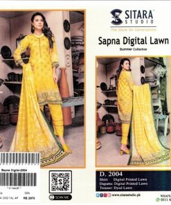 Sitara Sapna Digital Lawn – Summer Collection 3 Piece Unstitched Suit