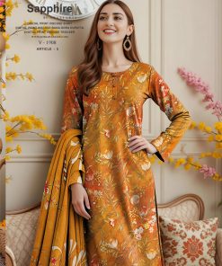 Digital Print Viscose Suit – Amber Autumn Glow