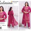 Embroidered Lawn Suit in Rich Magenta with Dupatta