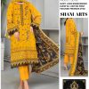 Luxury Lawn 3-Piece Suit With Chiffon Dupatta