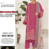 Luxury Lawn 3-Piece Suit With Chiffon Dupatta