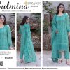 Aqua Blue Embroidered Lawn Suit – Bana Doria Shirt, Voil Dupatta & Dyed Cotton Trouser