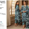 Teal Mirage – Dhanak Embroidered 3-Piece Suit