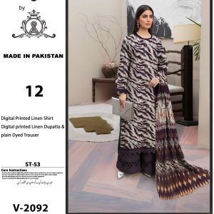 Zebra Luxe – Digital Printed Linen 3-Piece Suit