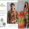 Digital Printed Dhanak 3-Piece Suit with Embroidered Daman Patch – Festive Floral Elegance