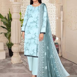 Premium Quality Soft Lawn 3-Piece Suit – Mother Collection