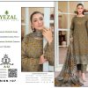Golden Olive – Dhanak Suit with Embroidered Daman Patch