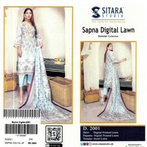 Sitara Sapna Digital Lawn – Summer Collection 3 Piece Unstitched Suit