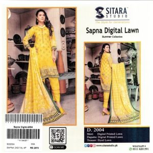 Sitara Sapna Digital Lawn – Summer Collection 3 Piece Unstitched Suit